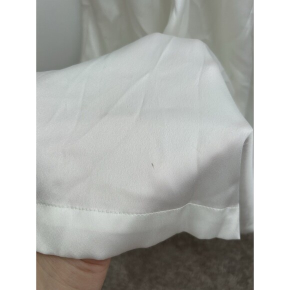 Vintage Y2K Victoria's Secret Satin Long Robe White/ Ivory With Pockets XS/S NWT - Picture 9 of 11